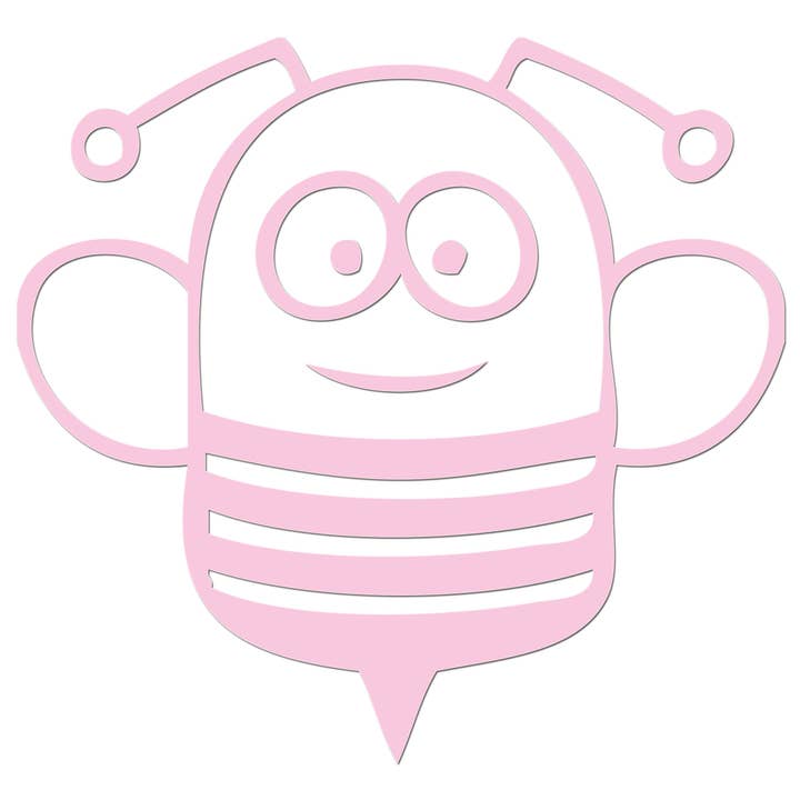 Sjov tegneserie bi jern på HTV Transfer for engroshandel hos WinsterCreations™