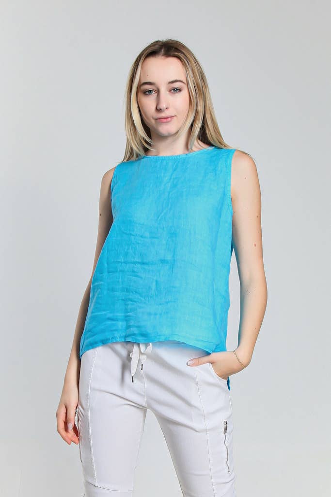 TINA Stephens Italy/Tees By Tina – Großhandel Bluse – Damen – Anabelle Knopfleiste hinten (BT114)8