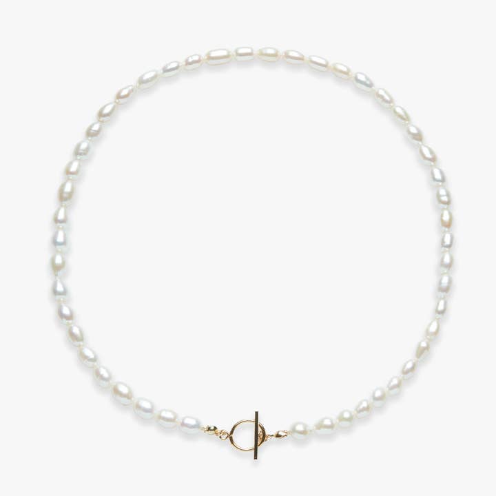 Grand collier de perles Rêve rempli d'or pour la vente par Koi Atelier