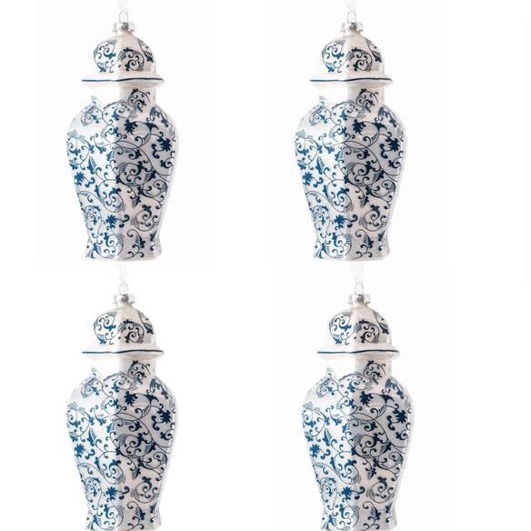 Décoration cadeau florale en forme de pot de gingembre hexagonal pour la vente par The Enchanted Home