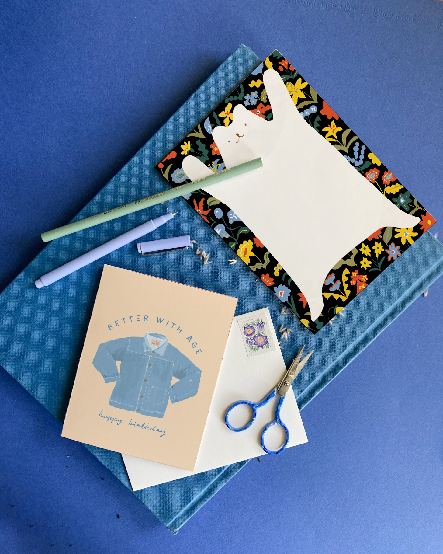 Karen Schipper - Wholesale Birthday Card - Denim Birthday - Vintage Denim Birthday Card2