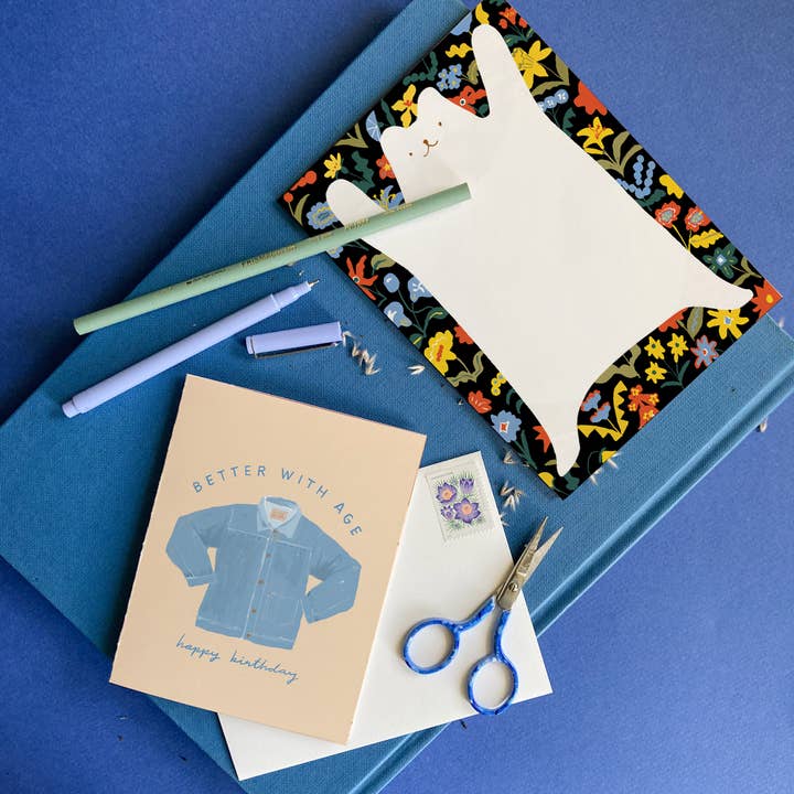 Karen Schipper - Wholesale Birthday Card - Denim Birthday - Vintage Denim Birthday Card2