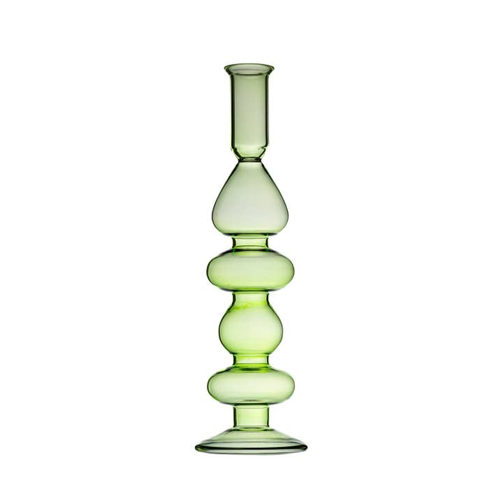 Shoeless Joe Ltd - Wholesale Candle holder - Ice Green Lg. Candlestick