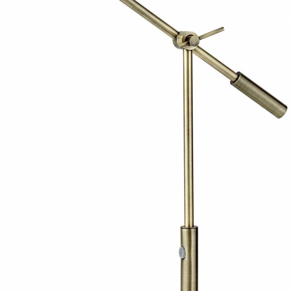 HomeRoots - Wholesale Accent/Desk Lamp - Sleek Brass Metal Adjustable and Dimmable LED Desk Lamp3