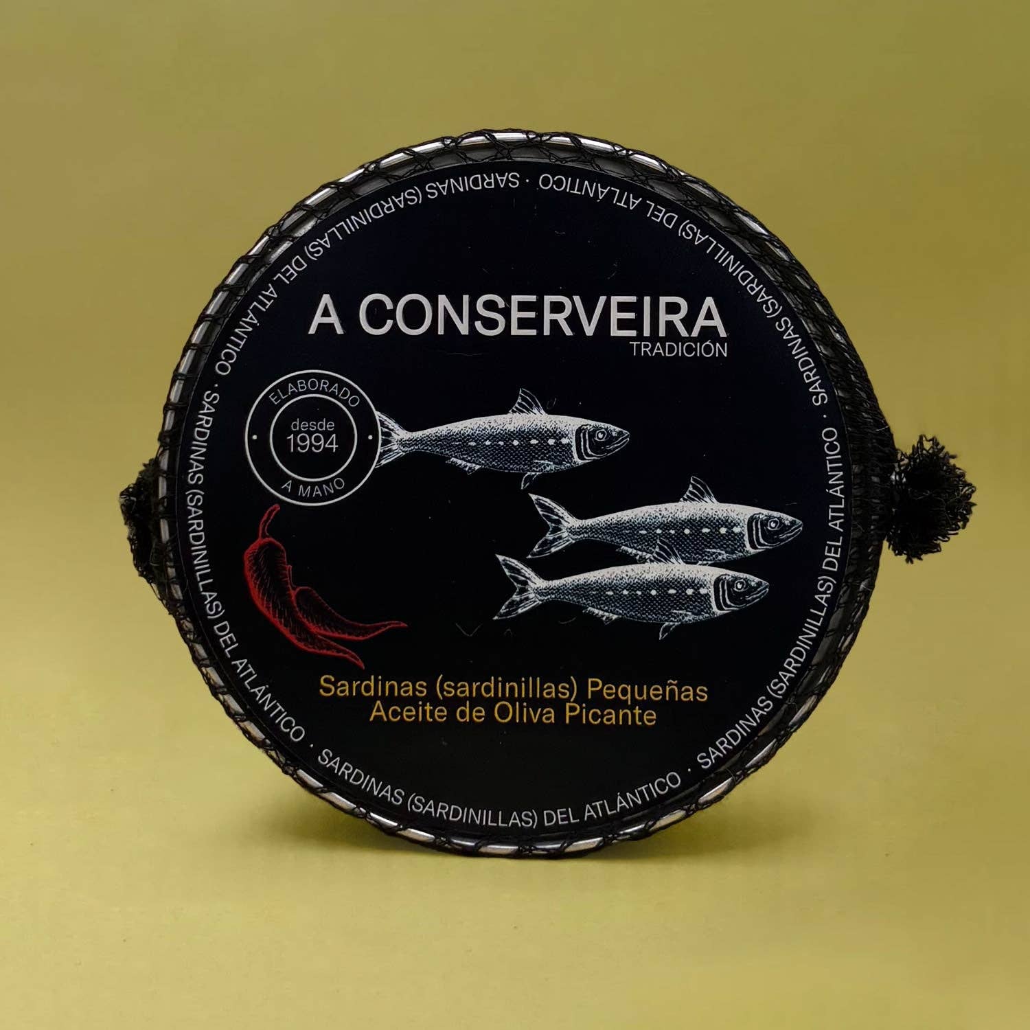 Lata - Wholesale Fish/Seafood - A Conserveira Tradición Small Sardines in Spicy Olive Oil0