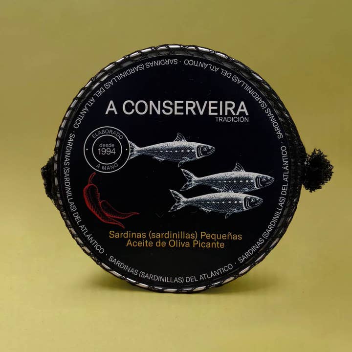 Lata - Wholesale Fish/Seafood - A Conserveira Tradición Small Sardines in Spicy Olive Oil