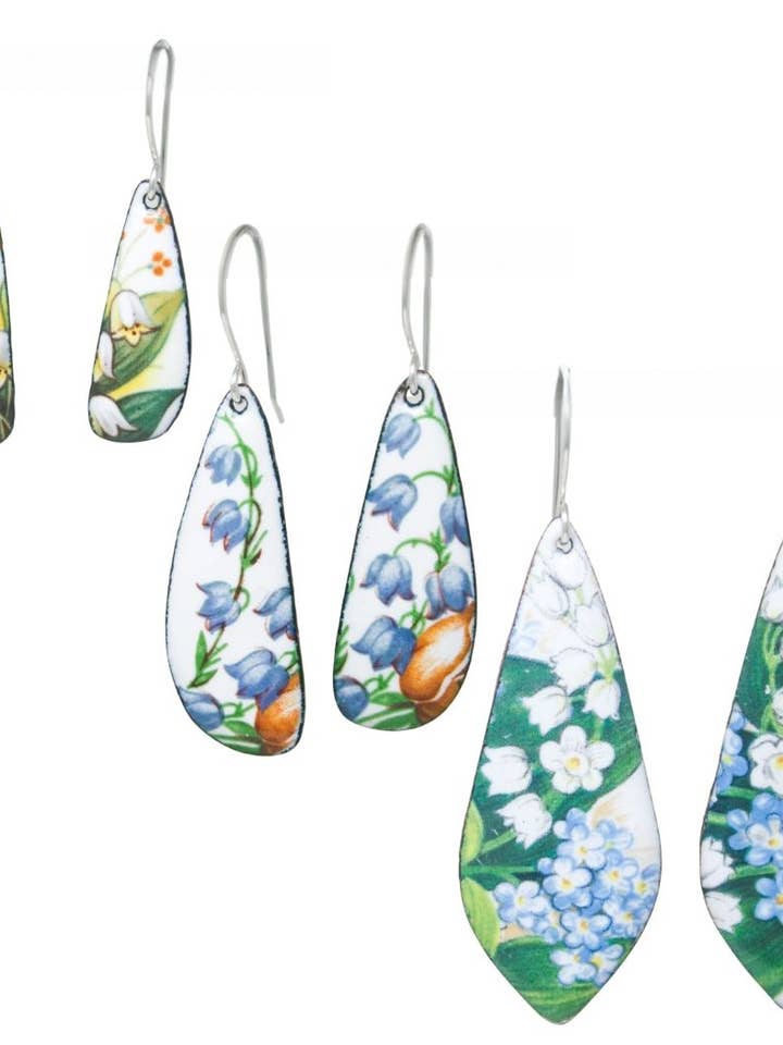 Lily of the Valley Earrings | May Birthday Flower for wholesale by Rising Jewelry