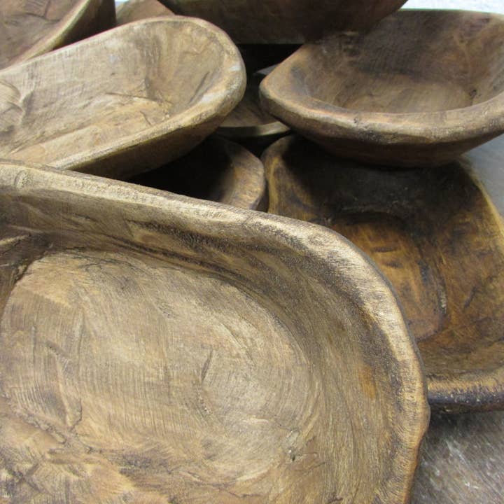 My Amigos Imports - Wholesale Decorative Plate/Dish/Bowl - Mini Dough Bowl-WH5P--Home Decor #2-BIG SALE-6x10-Waxed