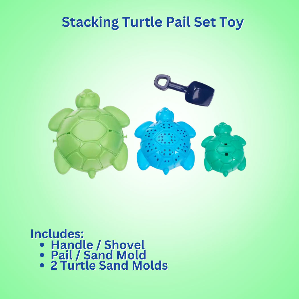 American Plastic Toys - Wholesale Toy Set - Kids - Stacking Turtle Pail Set Plastic Toy for Kids2