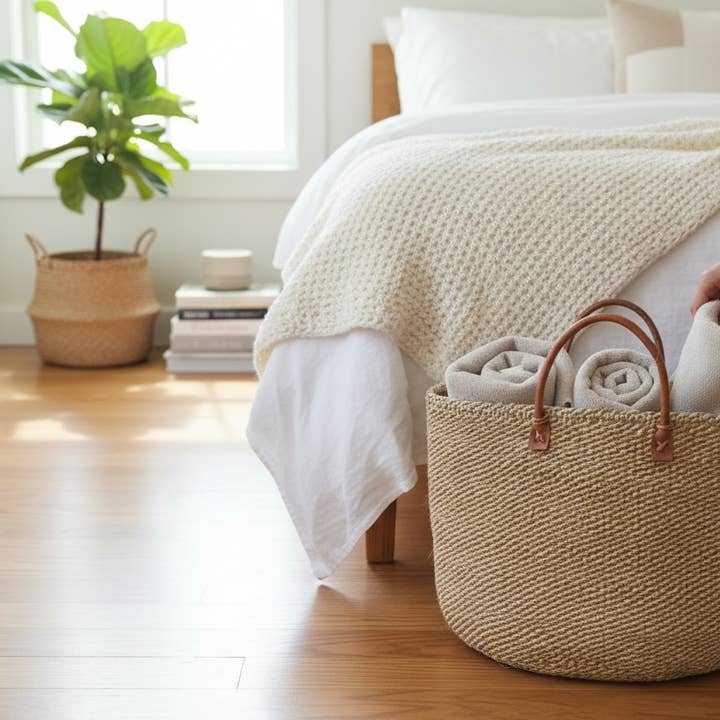 Tan Mifuko Kiondo Kenya Bag Shopping Bag, Picnic Bag, Storage, Floor Basket, Home Decor for wholesale by The African Home Goods