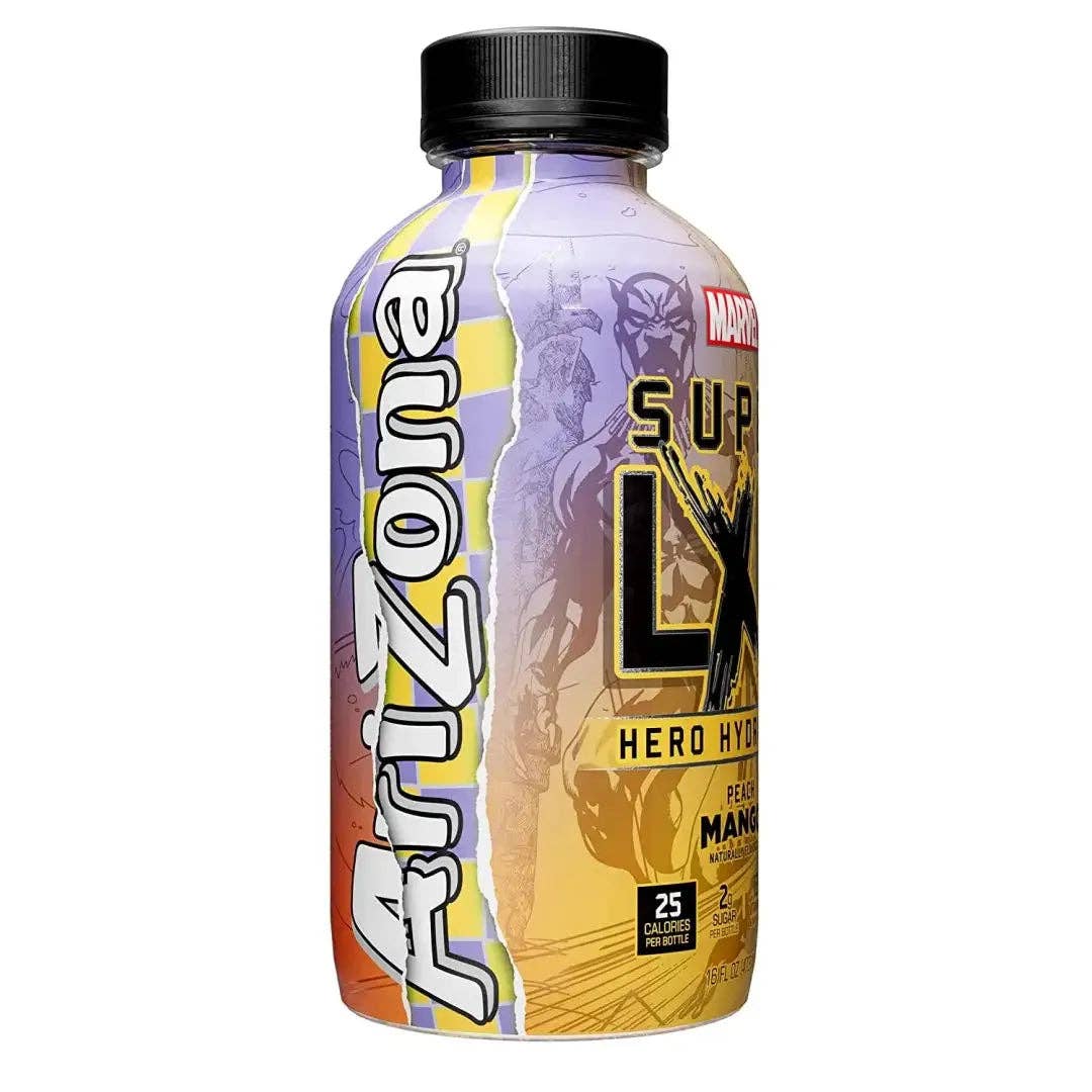 Wholesale AriZona x Marvel Super LXR Hero Hydration - Peach Mango - 16oz ( Pack of 12 for your store - Faire