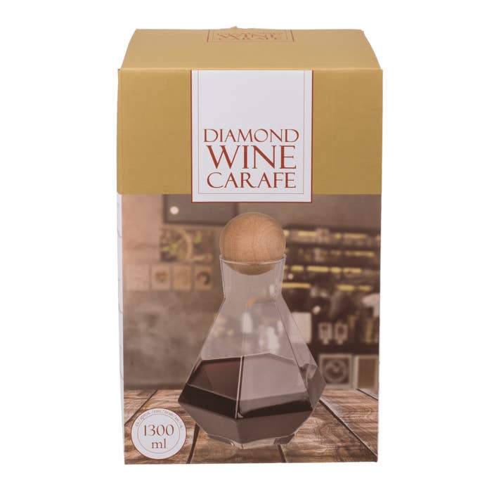 Out of the blue KG - Vente Carafe - Carafe à vin diamantée, env. 1300 ml1