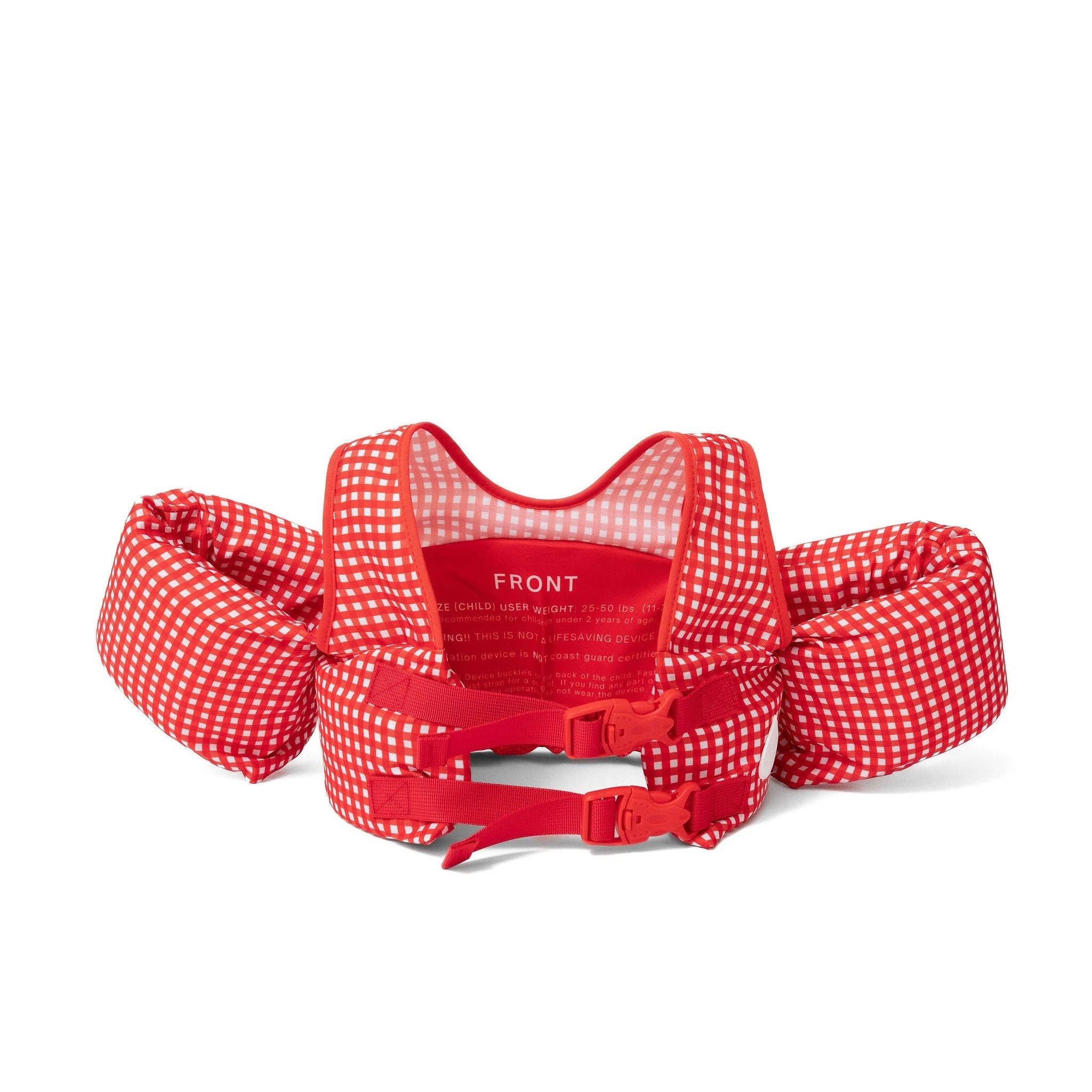 Drip Floats - Wholesale Beach/Pool Toy - Kids & Baby - Red Gingham Kids Float1