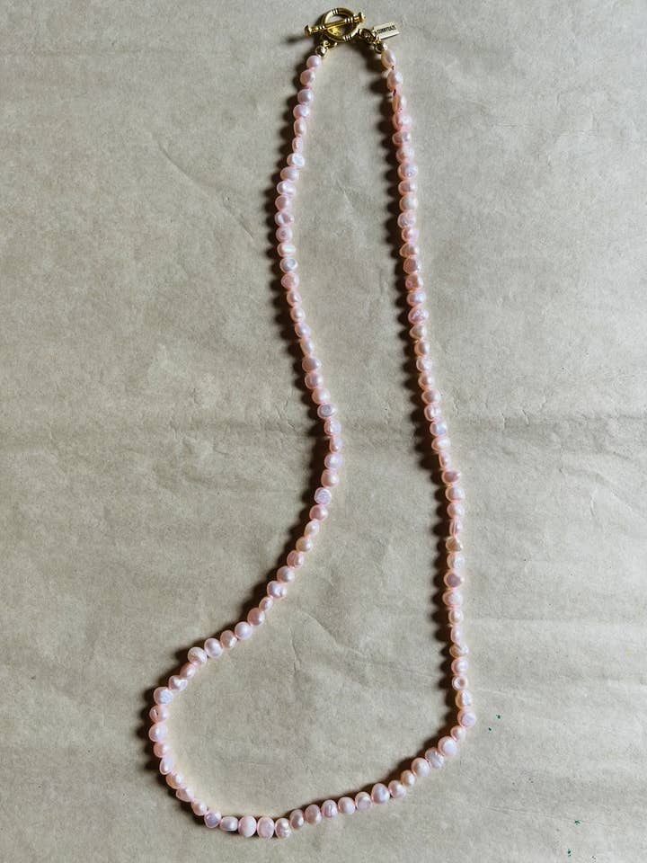 KANA NECKLACE BABY PINK for wholesale by SUNNYDAZE JEWELRY