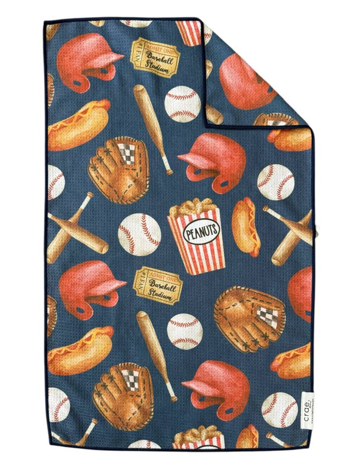 The Ol’ Ball Game: Double-Sided Hand Towel for wholesale by Crae.Home