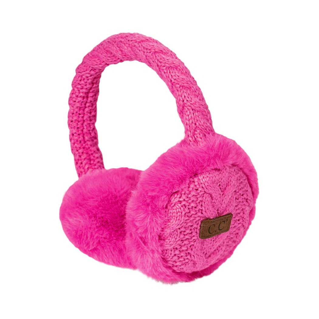 Fashion City - Wholesale Earwarmers/Ear Muffs - Women's - Cable Knitted Faux Fur Ear Muffs16