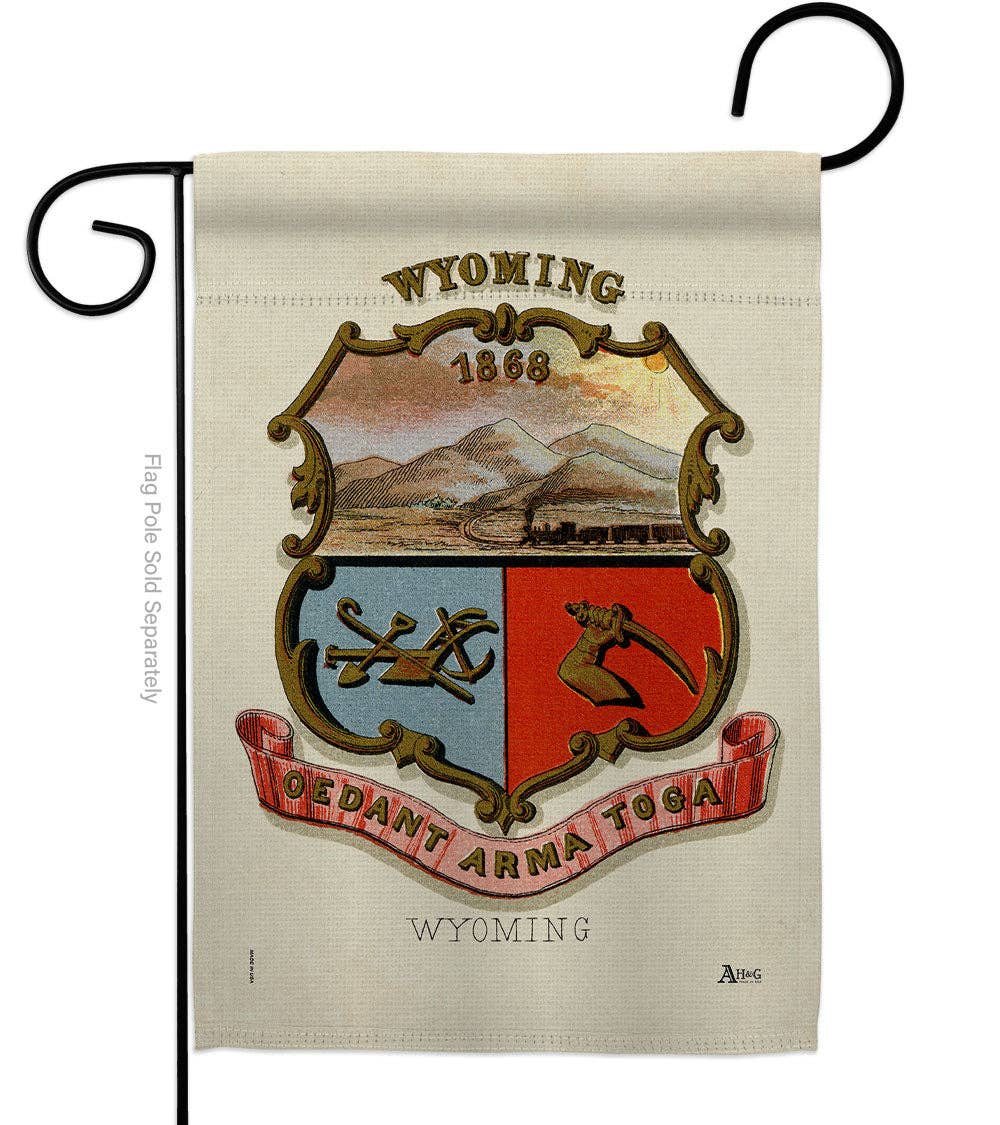 Two Group Flag Co – wholesale Flagga – Flagga vapensköld Wyoming stater USA Us Historiska Garden House0