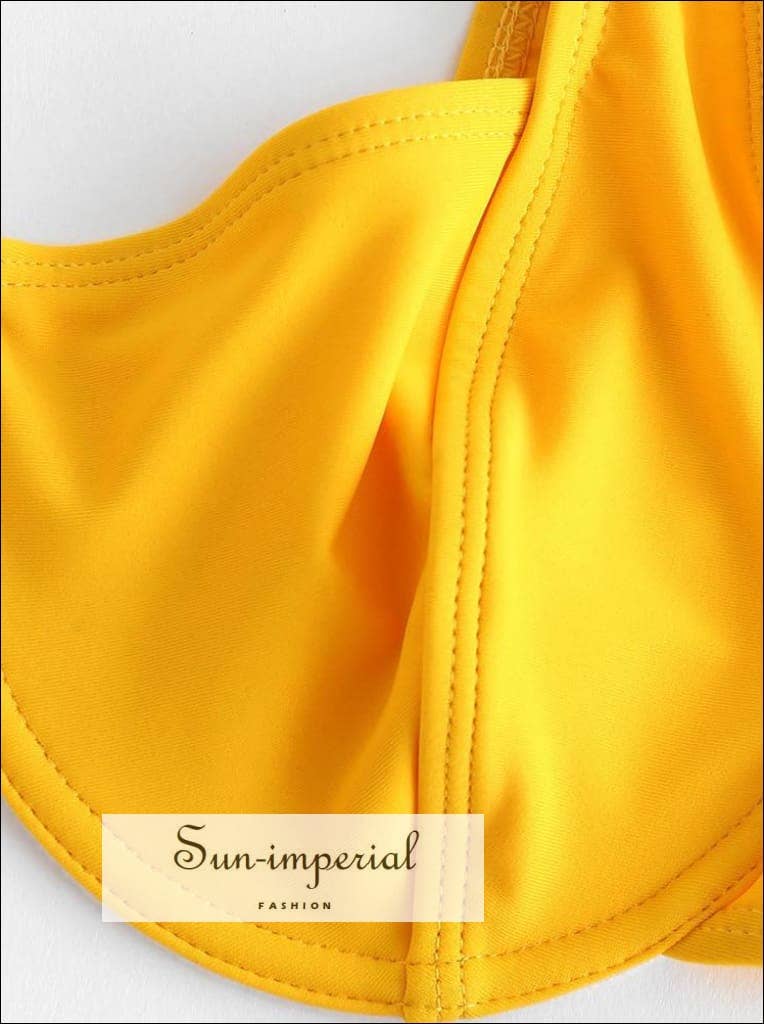 Sun Imperial – wholesale Tvådelad baddräkt - Dam – Hög klippa bygel Bikini Set badkläder kvinnor Bikini2