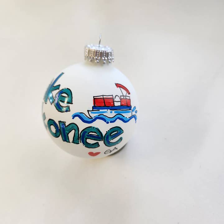 Kirsten in Color - Wholesale Ornament - Custom Name Hand Painted Glass Ball Ornament