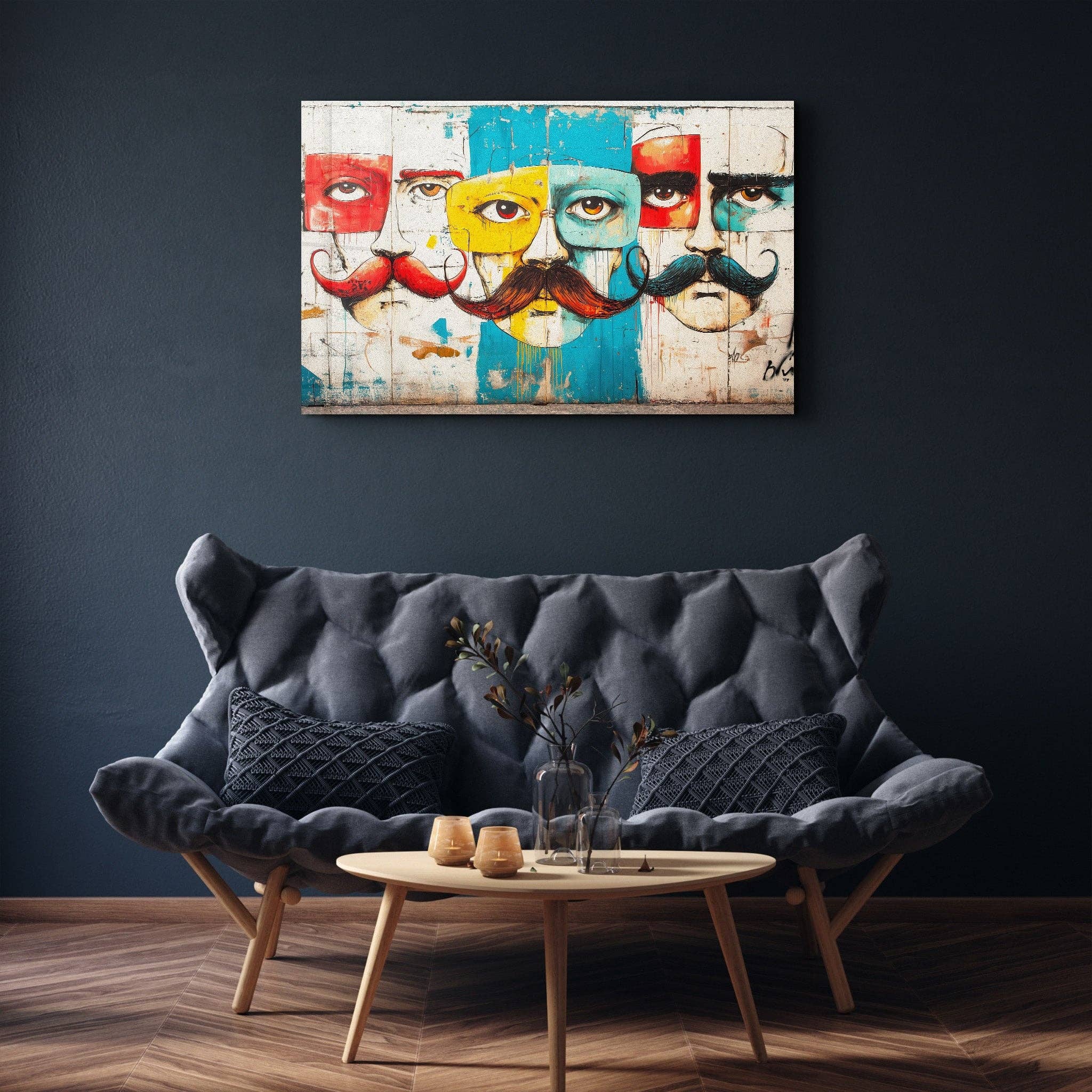 Artdesigna KG - Wholesale Art Print - The Mustache Chronicles - Glass Wall Art1