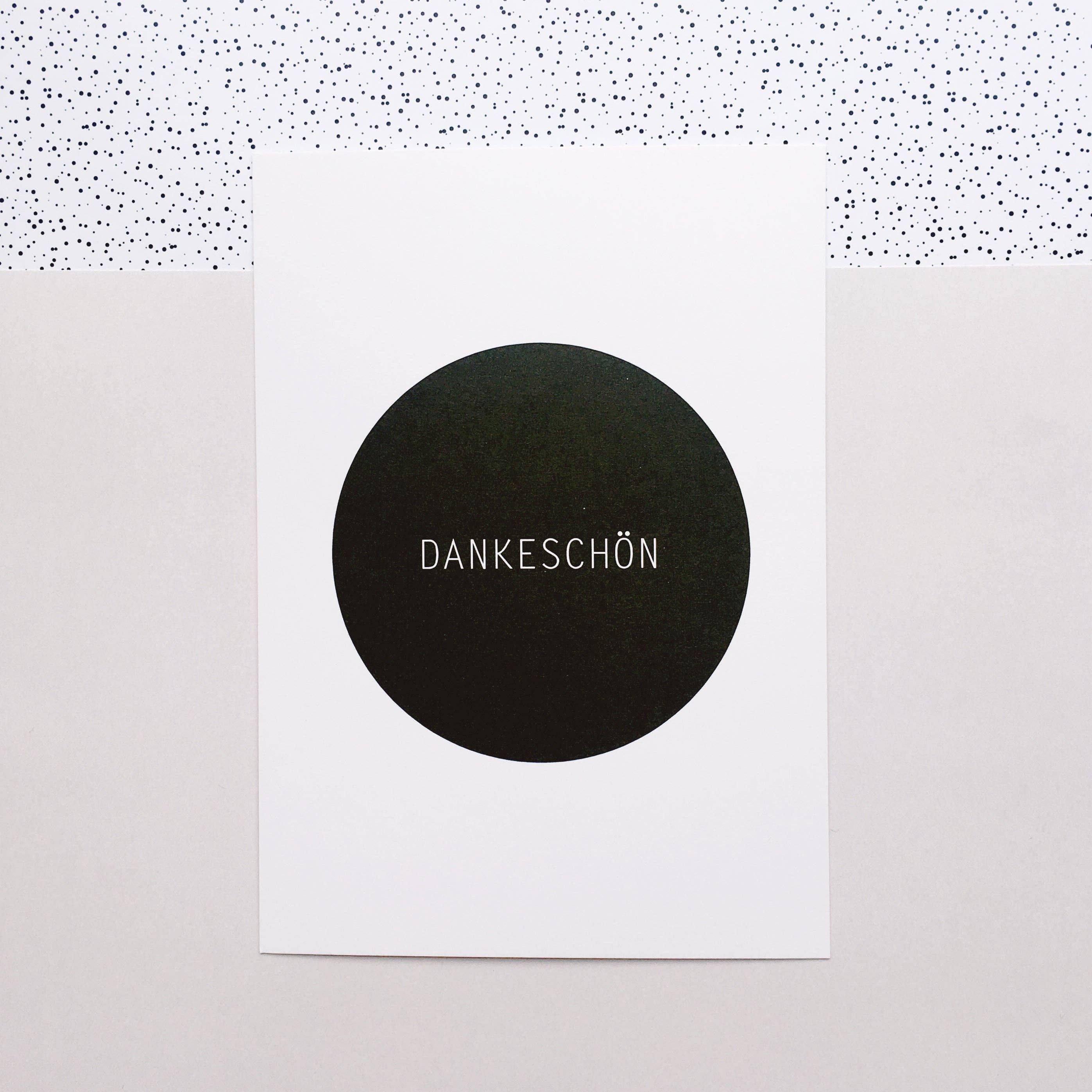 Love is the new black - Wholesale Postcard - thankyou2