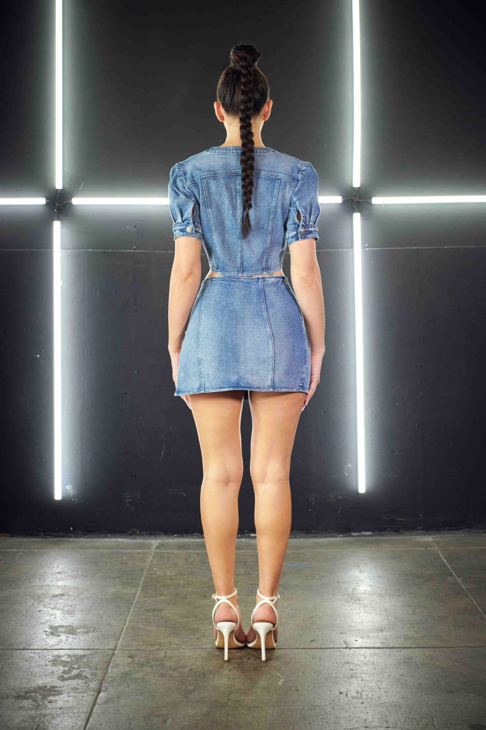 Lavage moyen Ensemble de jupes en jean 2 pièces en vente sur Faire6