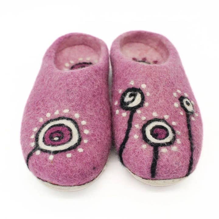 Handmade Limited Edition Slippers with Temperature Control for wholesale by Woollyfelt
