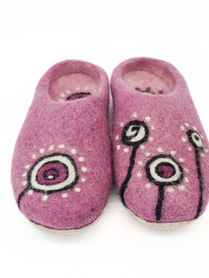 Handmade Limited Edition Slippers with Temperature Control for wholesale by Woollyfelt