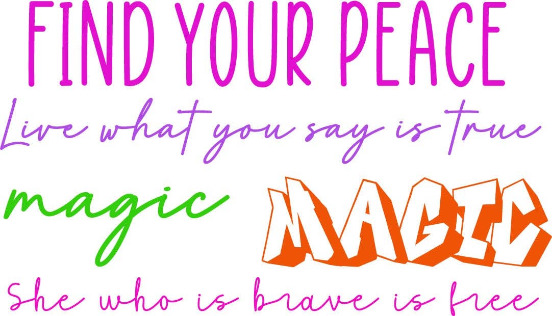 Wear Your Sole - Wholesale Shoe Jewelry - Women's - WYS Small Shoe Tattoo - Colorful Words6