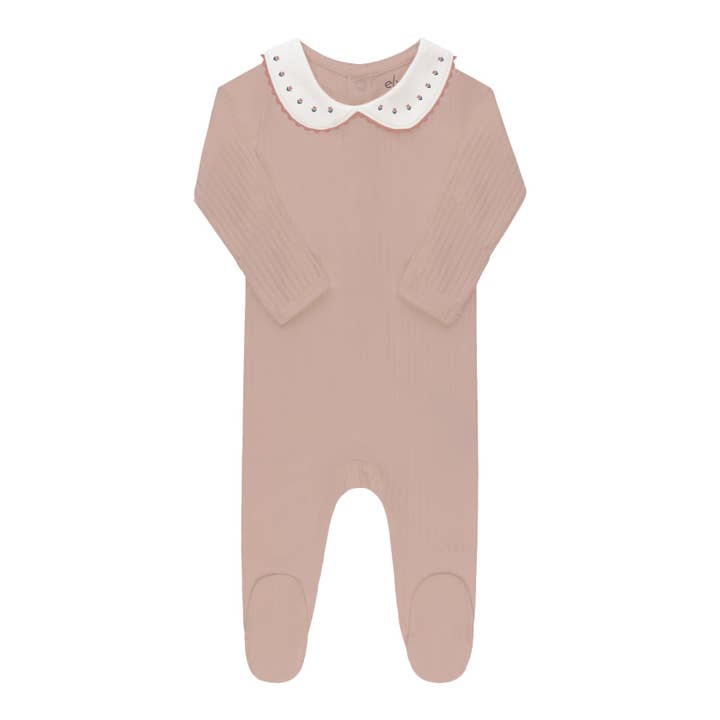 Wave Collection - Tulip Collar Footie - WS for wholesale by Ely’s & Co.