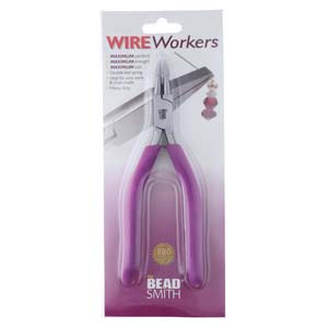 Plazko - Wholesale Craft Tool - Wire Work Plier Roundnose 6.5Inch Purple Ergo Grip PLW14