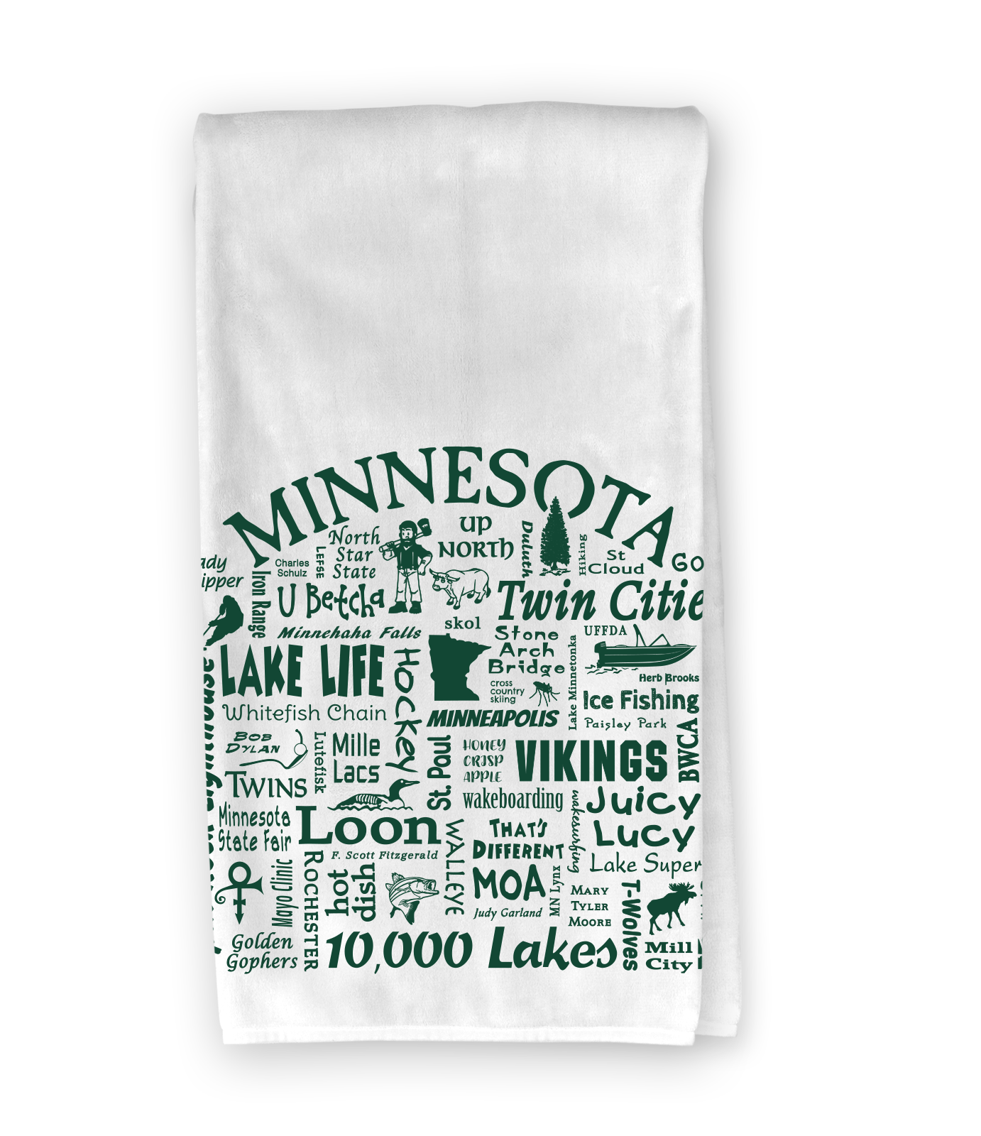 The Buffalo Works - Wholesale Tea Towel - Minnesota Destination Kitchen Towel - Where Life Takes You2