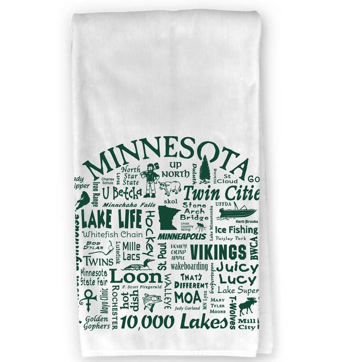 The Buffalo Works - Wholesale Tea Towel - Minnesota Destination Kitchen Towel - Where Life Takes You2