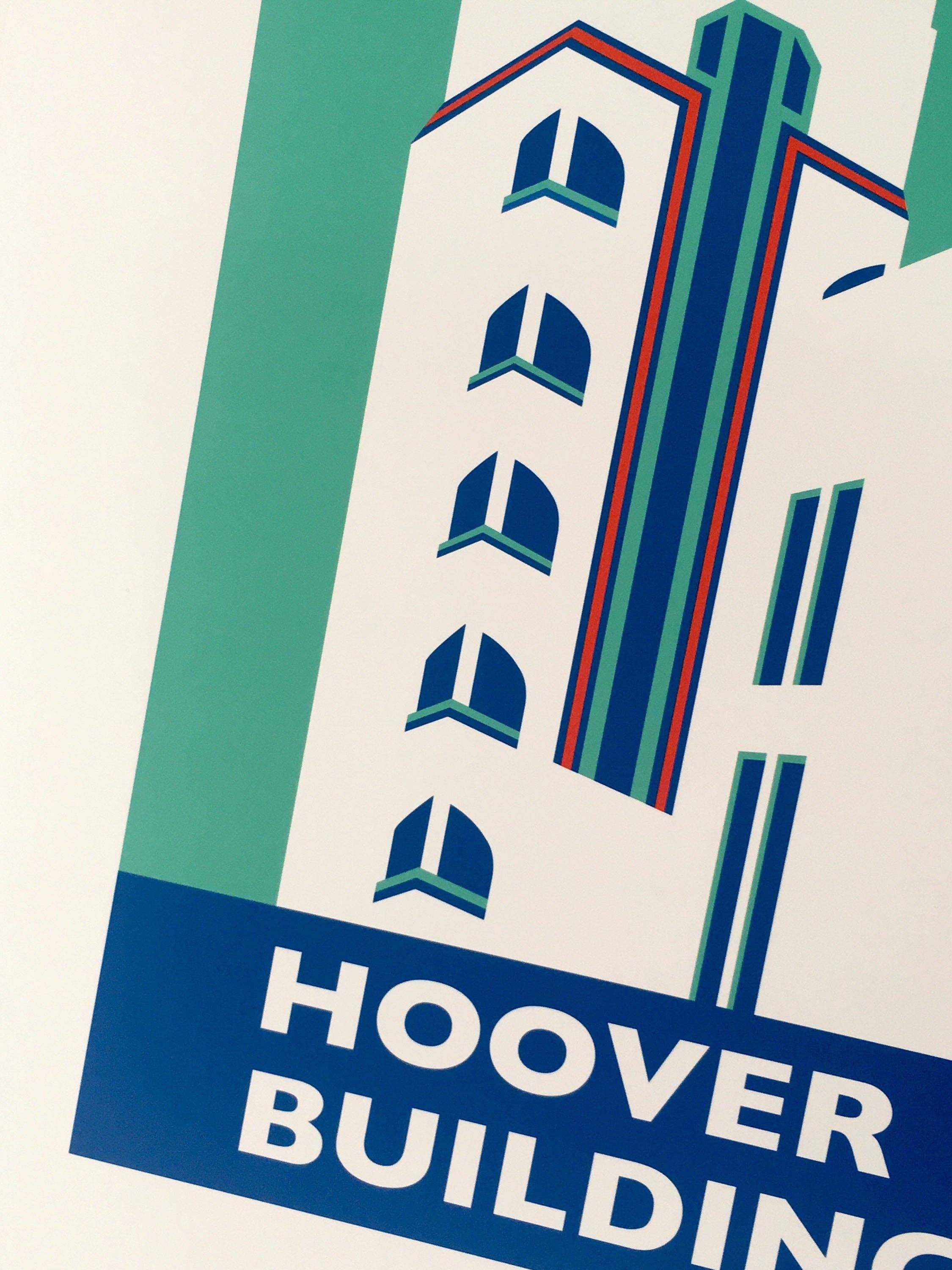 Rebecca Pymar - Wholesale Art Print - THE HOOVER BUILDING Travel Poster Print4