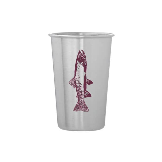 Vital Industries - Wholesale Drinking Glass/Cup - Gone Fishing Stainless Steel Pint Tumblers2
