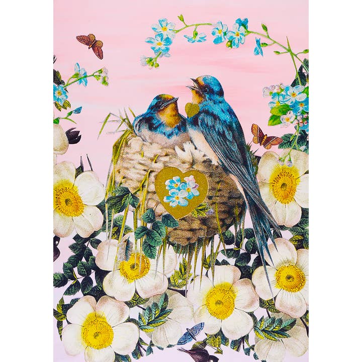 Diana Wilson Arcana – wholesale Love card – Lovebirds Eco-Friendly Valentine's Day Card