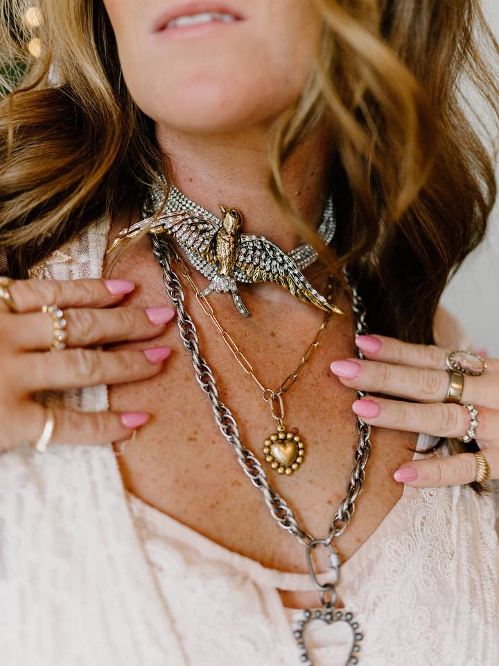 Wings of Grace Choker for wholesale by From Juniper With Love