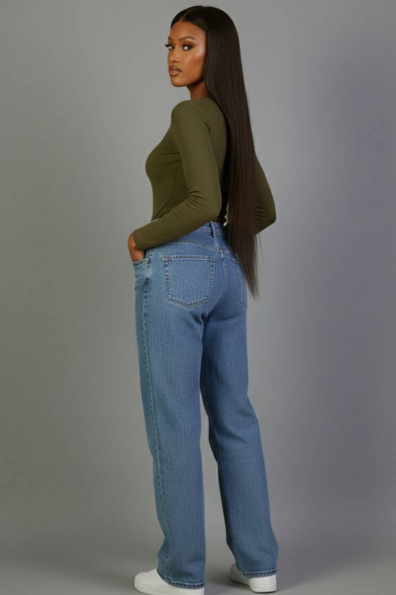 CAPELLA APPAREL - Wholesale Knit Top - Women's - Ribbed Round Neck Long Sleeve Top7