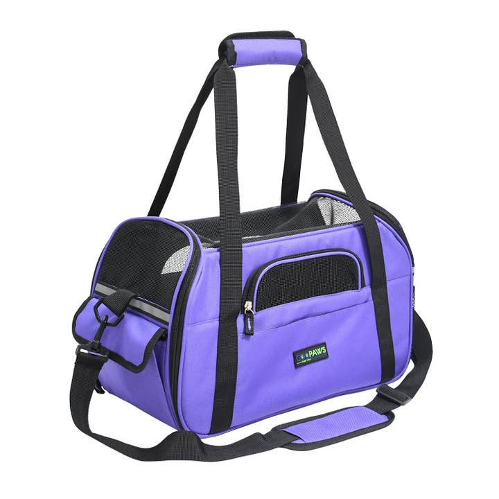 GOOPAWS Soft Sided Small Dog Carrier Comfort for Travel, Purple, 17" for wholesale by Jespet