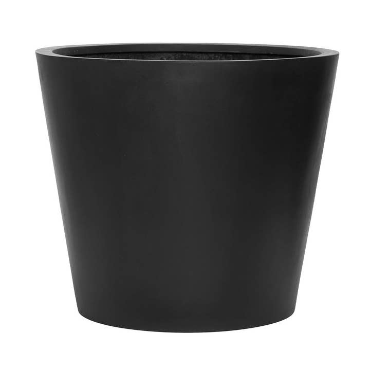 Bucket L - Black - L26,77in x W26,77in x H23,62in for wholesale by Pottery Pots