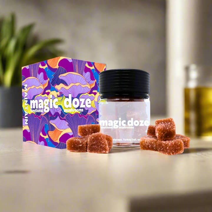 Magic Doze - Wholesale Oral Supplement/Vitamin - Multi-blend Mushroom Gummies (Grape Soda) - Maintain by Magic Doze™1