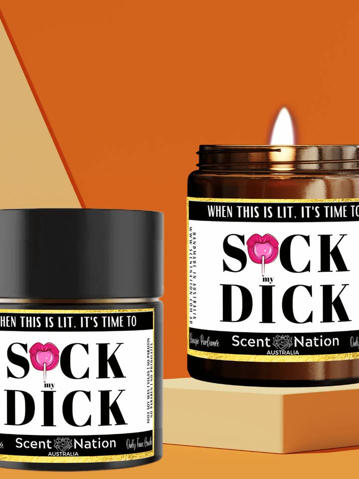 Vela aromática «Funny When This is Lit Suck Dick» de Only Fans para venta al por mayor de Scent Nation Australia