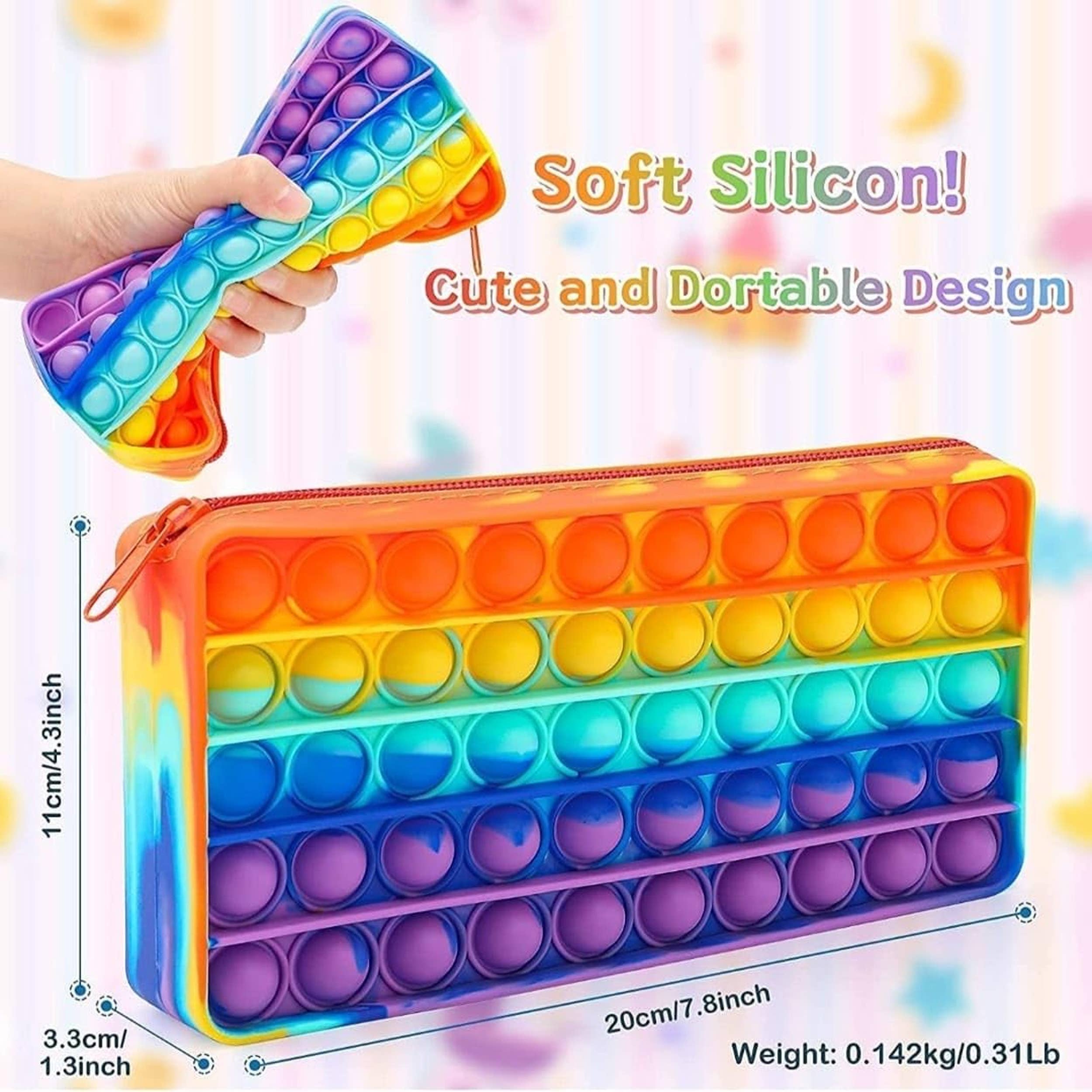 JSBlueRidge Toys – wholesale Fidget Toy - Barn – Regnbågspenna Pop It Fidget-väska Barnleksak5