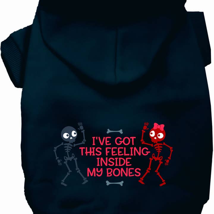 Inde i Mine Knogler Halloween Kæledyrshættetrøje for engroshandel hos As You Wish Apparel