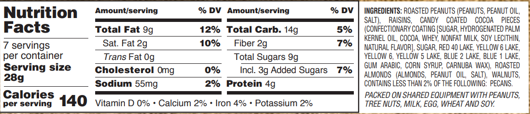 Shop The King - Wholesale Trail Mix - Gurley's Golden Recipe Country Trail Mix 6 oz1