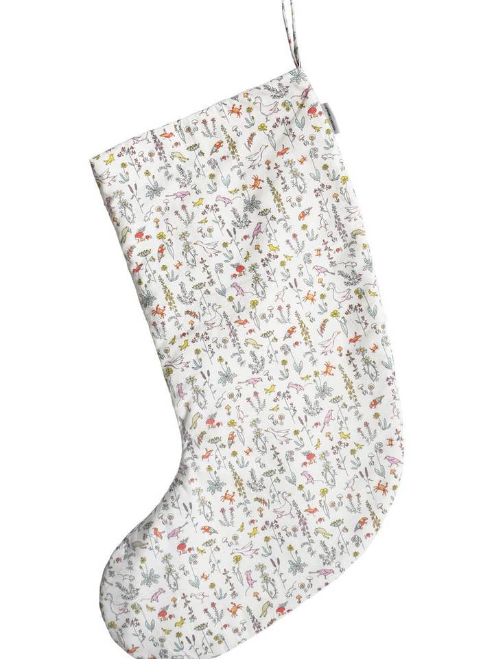 Christmas Stocking made with Liberty Fabric THEO for wholesale by Coco & Wolf