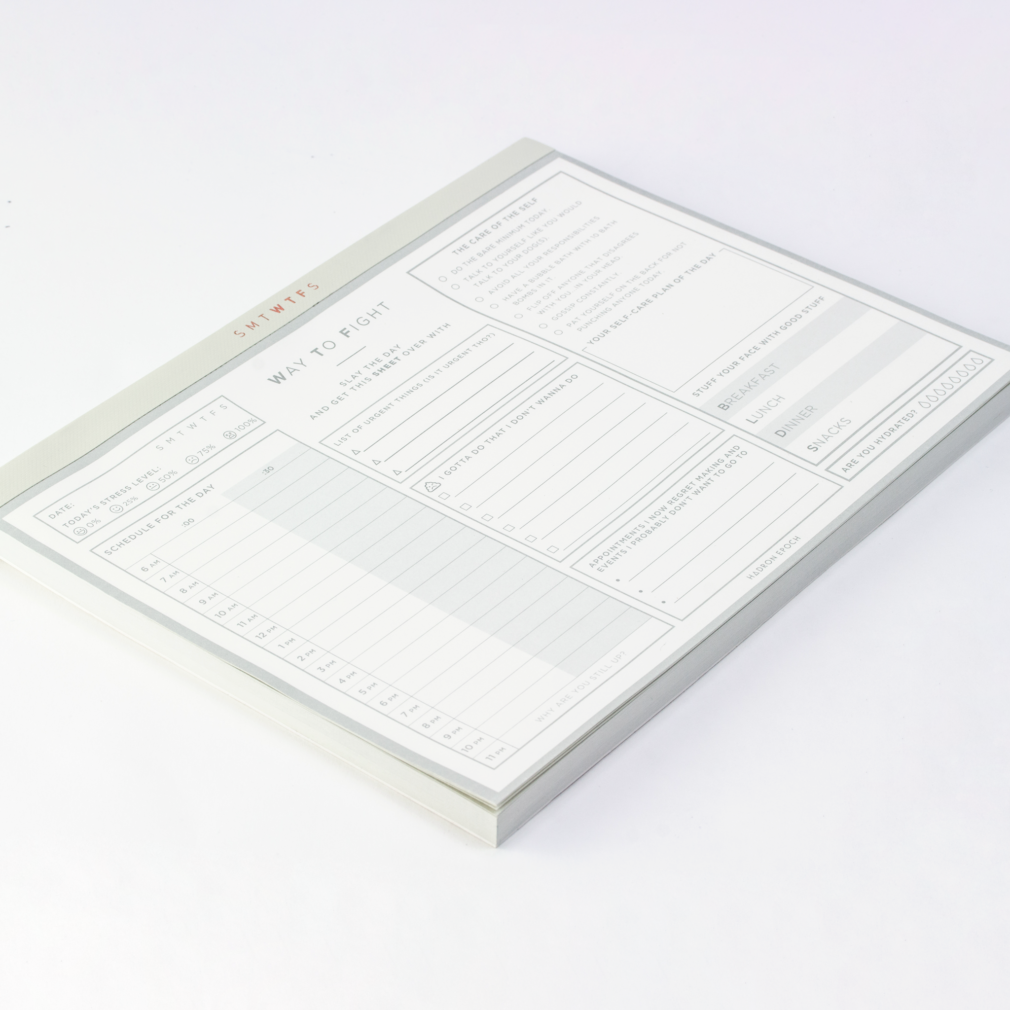 Hadron Epoch Design Studio - Wholesale Desk Pad - SMTWTFS Daily Deskpad (2 Color Available)3