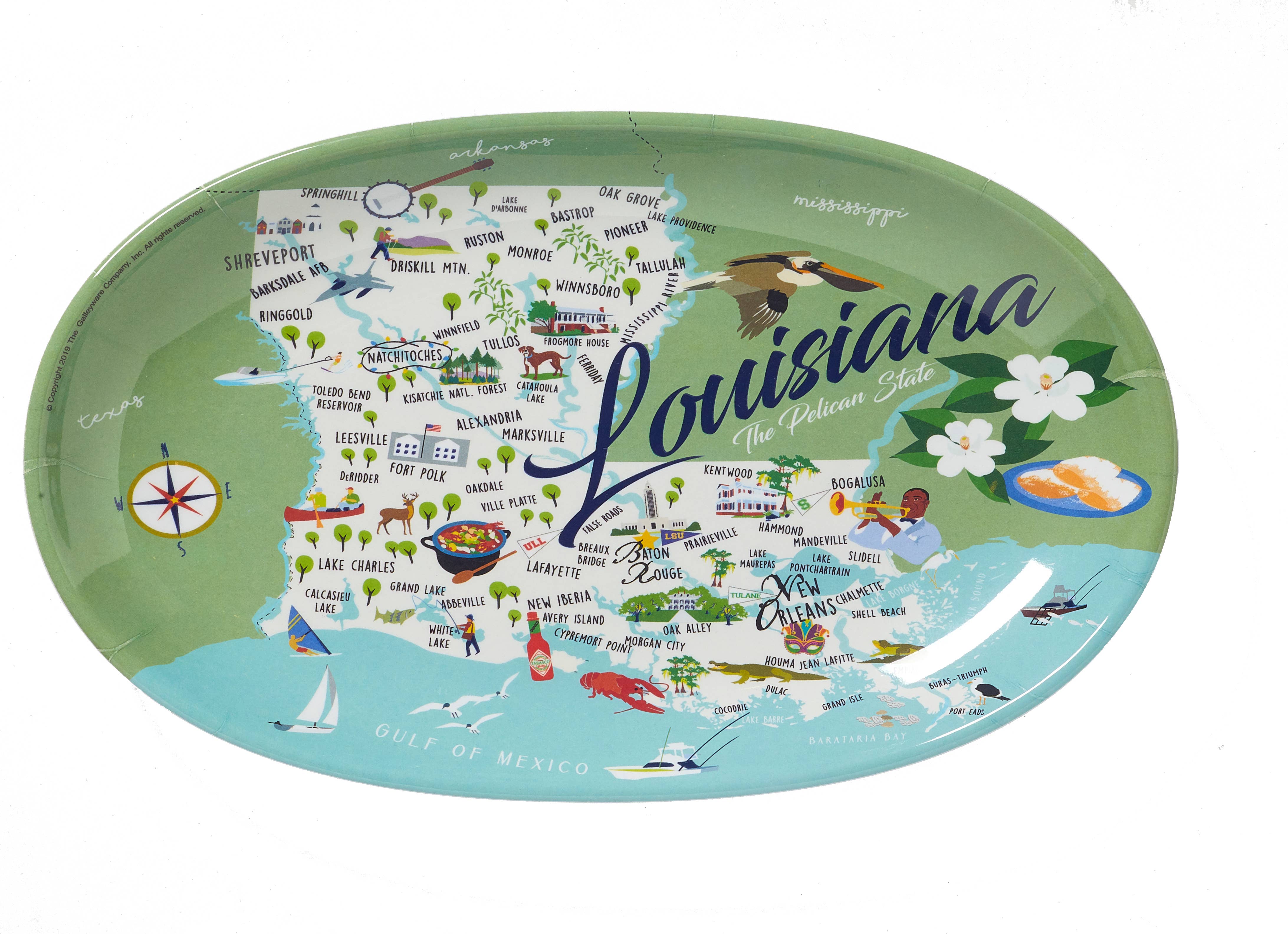 Louisiana 8.5" Tidbit Tray for wholesale by Galleyware