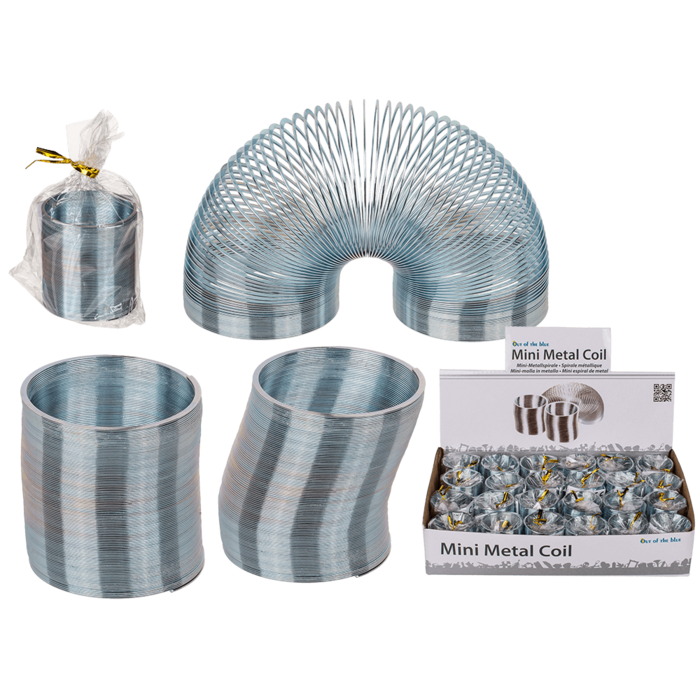 Out of the blue KG - Wholesale Classic Toy - Kids - Silver coloured mini metal coil,0
