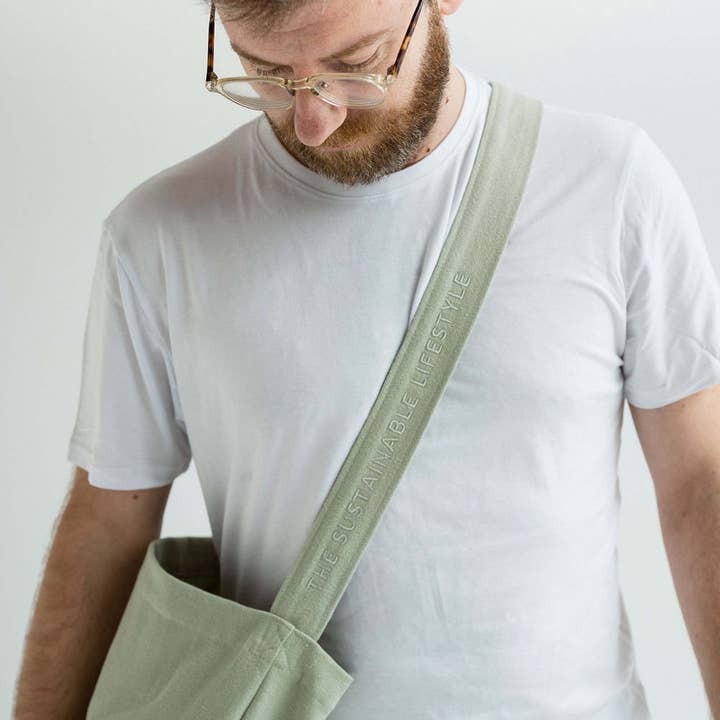 Tintok – wholesale Crossbody-väska – Unisex – Mira Canvasväska - Sea Foam